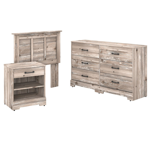 Kathy Ireland Home by Bush Furniture River Brook 3 Piece Bedroom Set